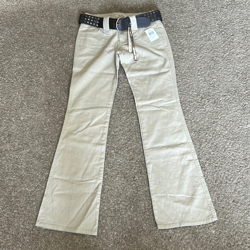 NWT khaki belted pants